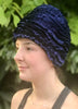 Fashy swimming cap - navy frills