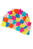 JS swimming cap - multi flowers