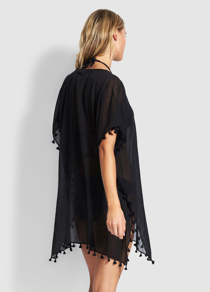 Seafolly womens kaftans - black amnesia